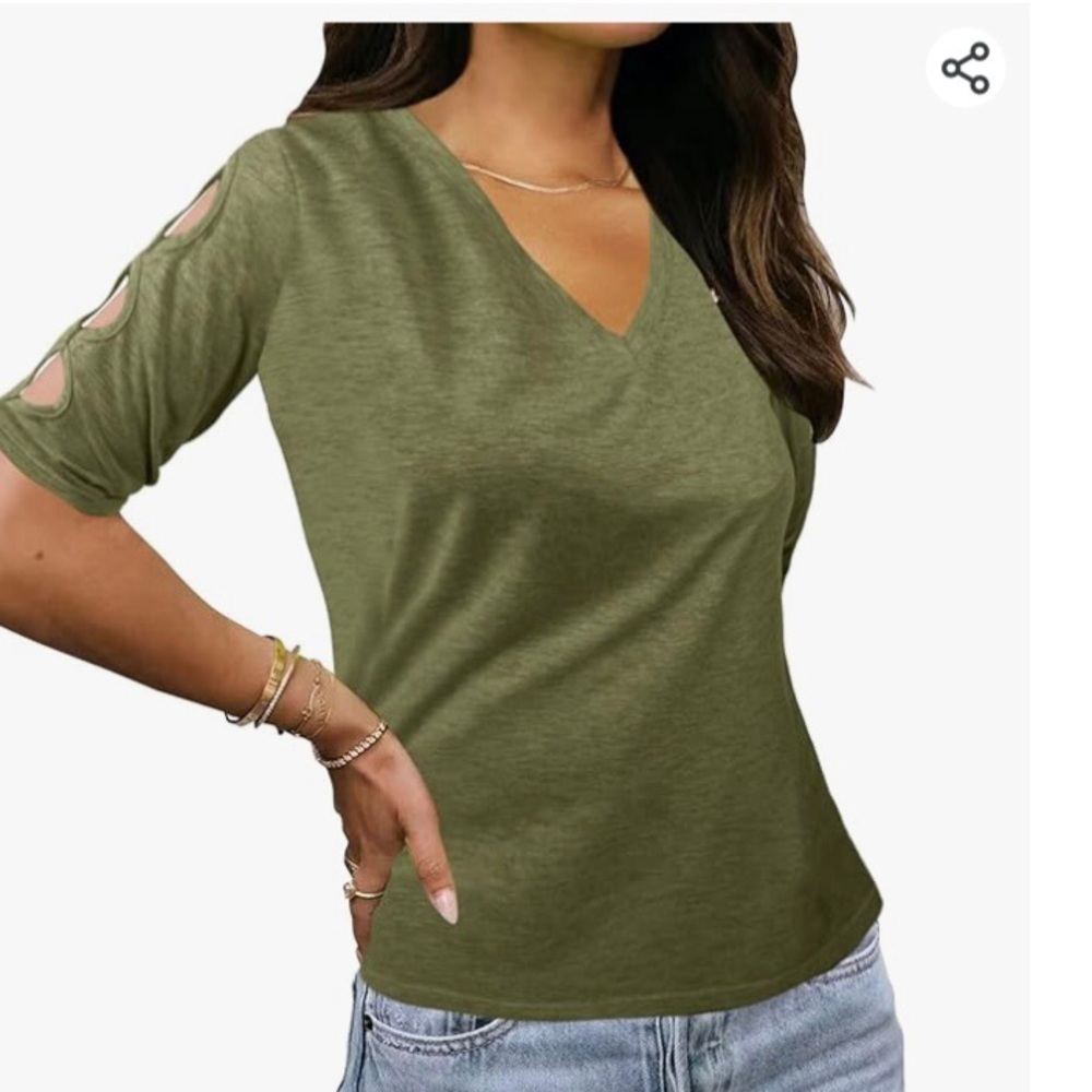 Womens elbow length top